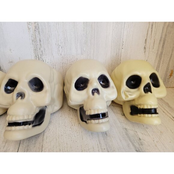Halloween skull prop set scary home decor skeleton smile - Picture 4 of 8